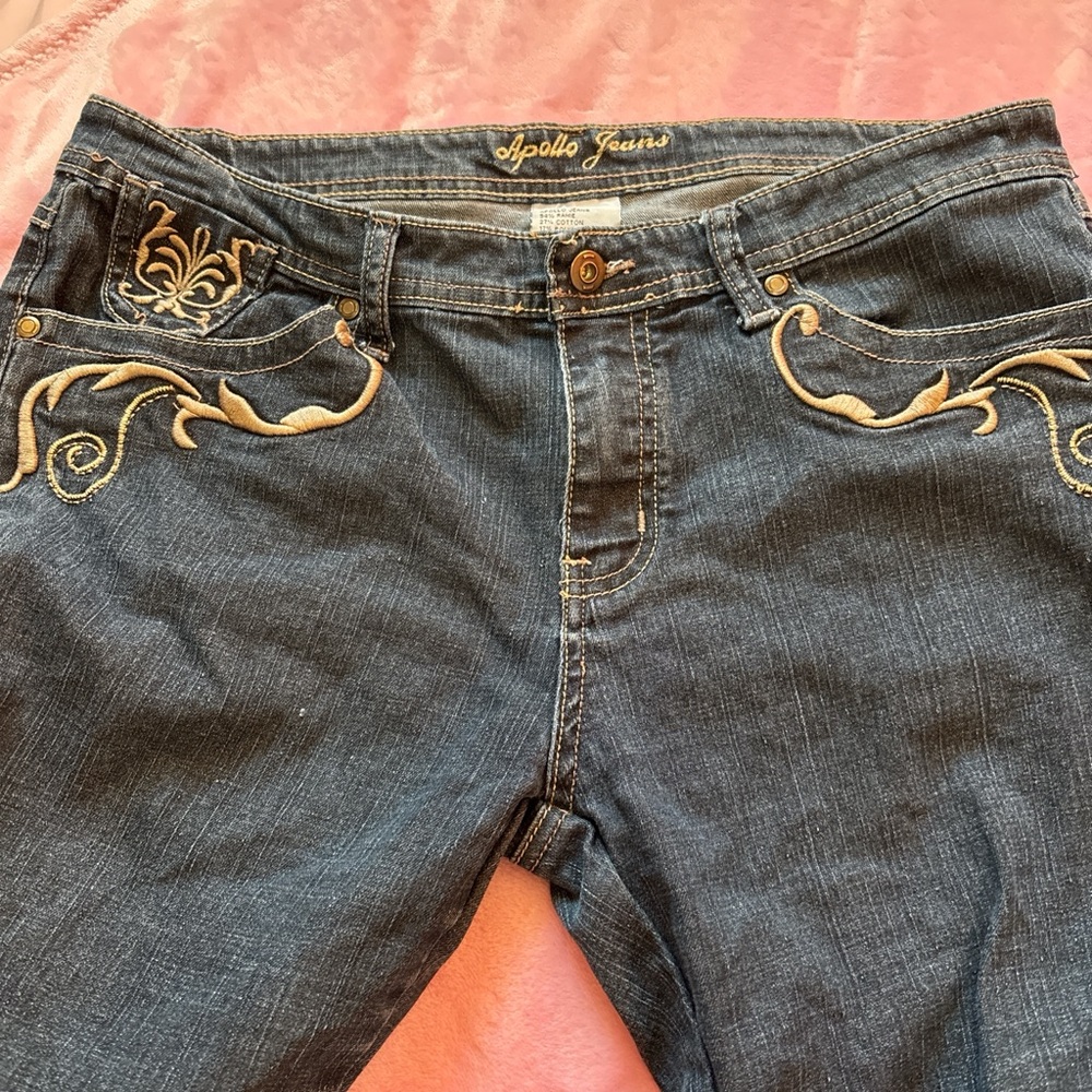 Apollo Jeans Women's Denim with Cream Embroidery